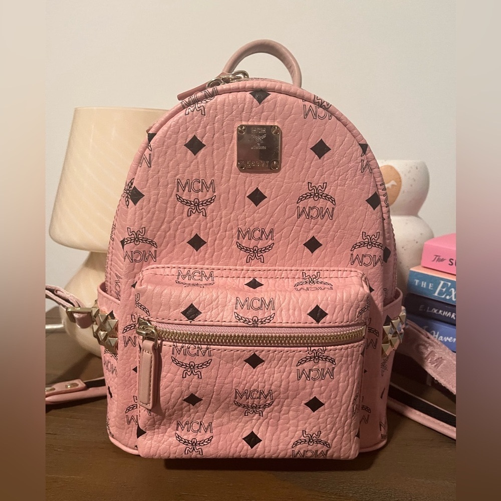 NWT MCM Pink Mini Backpack
